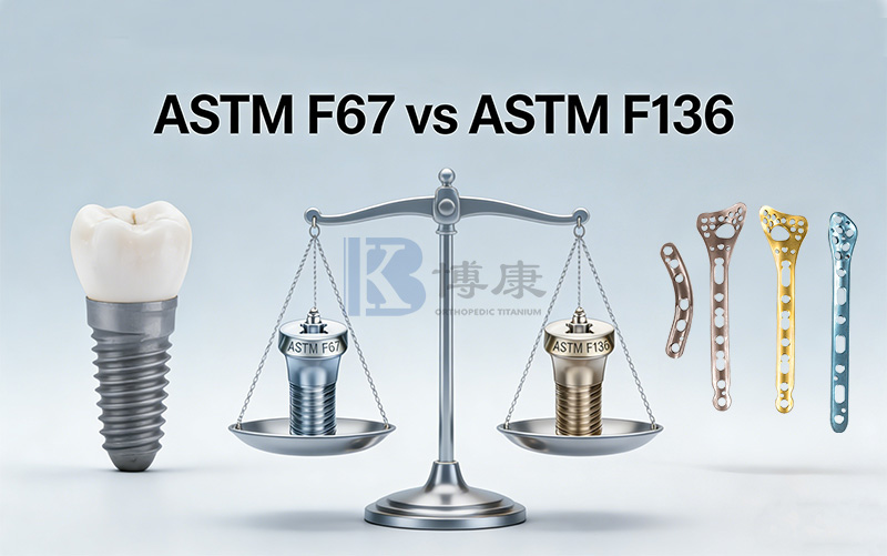 ASTM F67 lwn ASTM F136: Panduan Komprehensif untuk Bahan Titanium Perubatan
